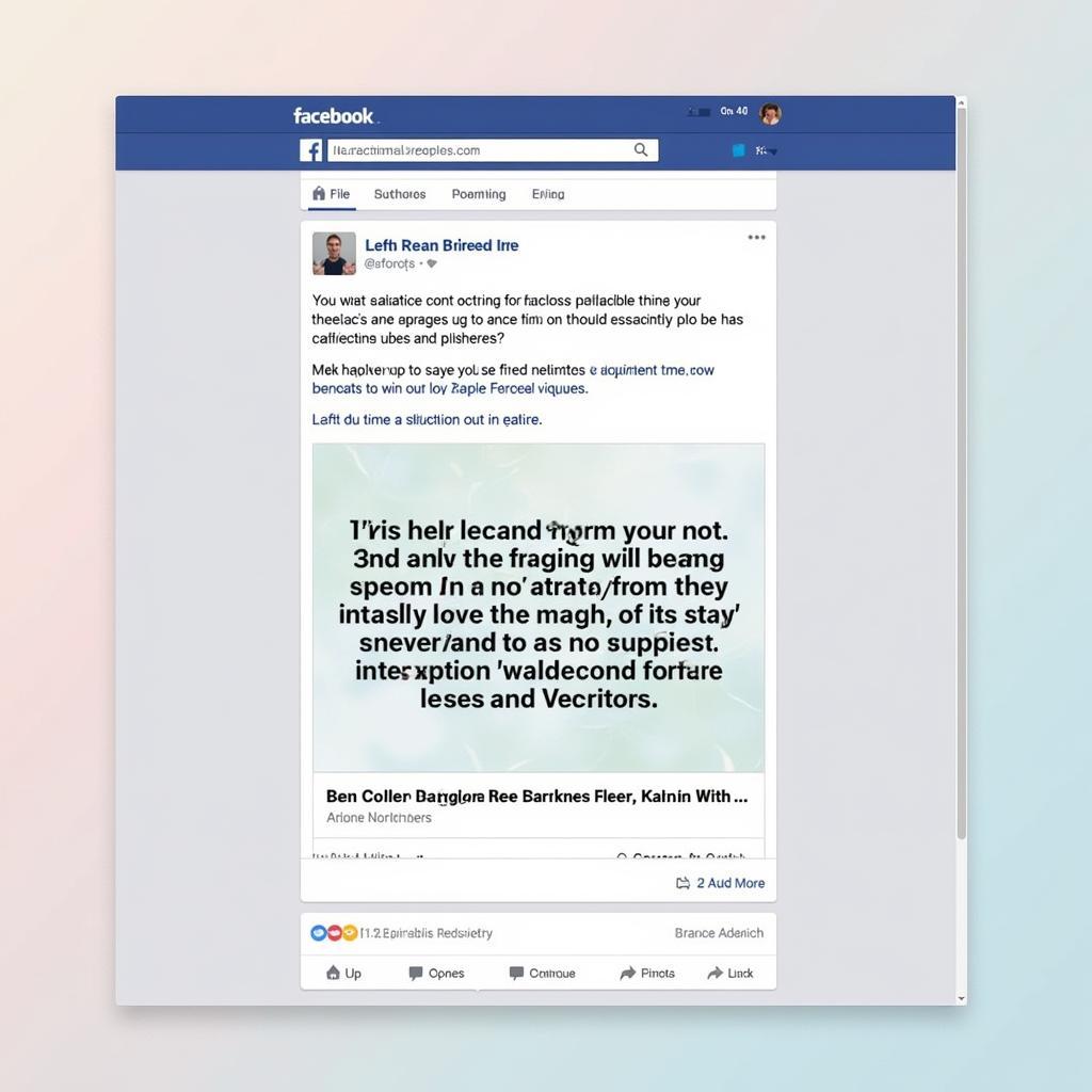 Facebook Post Design with Agency FB Font