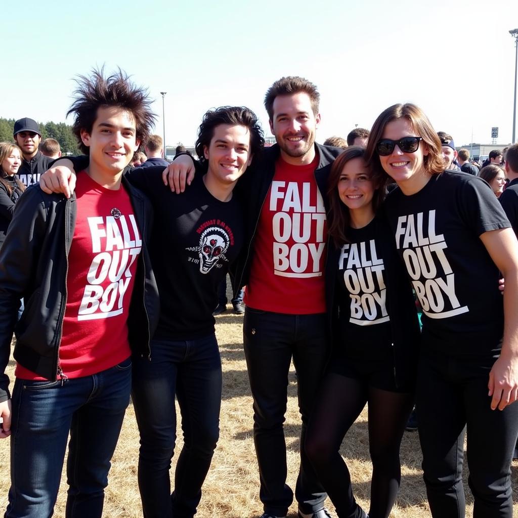 Fans dressed up for Fall Out Boy at Download Festival