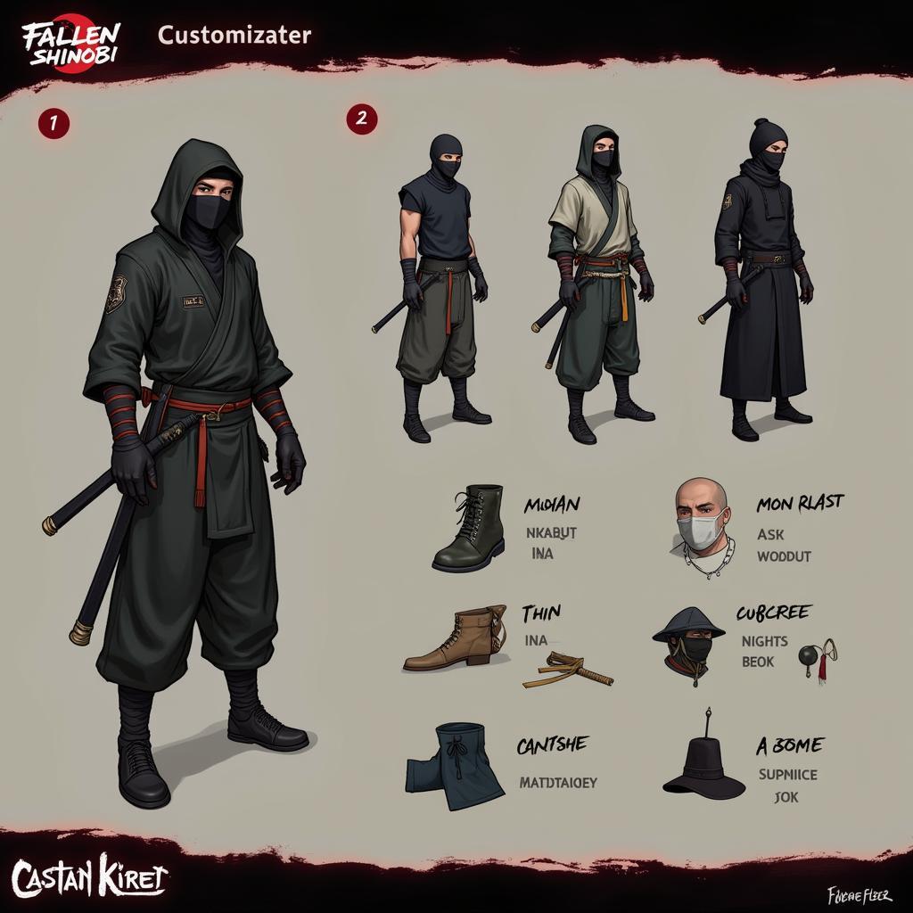 Fallen Shinobi Character Customization