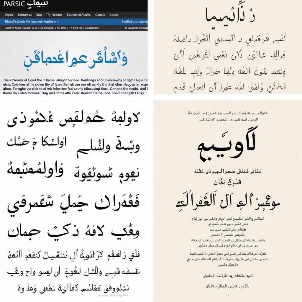 Choosing the Ideal Farsi Font