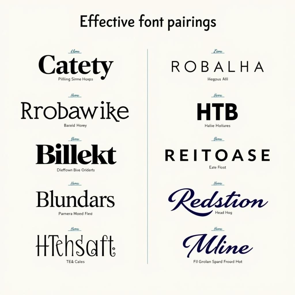 FH Total Font Pairing Examples