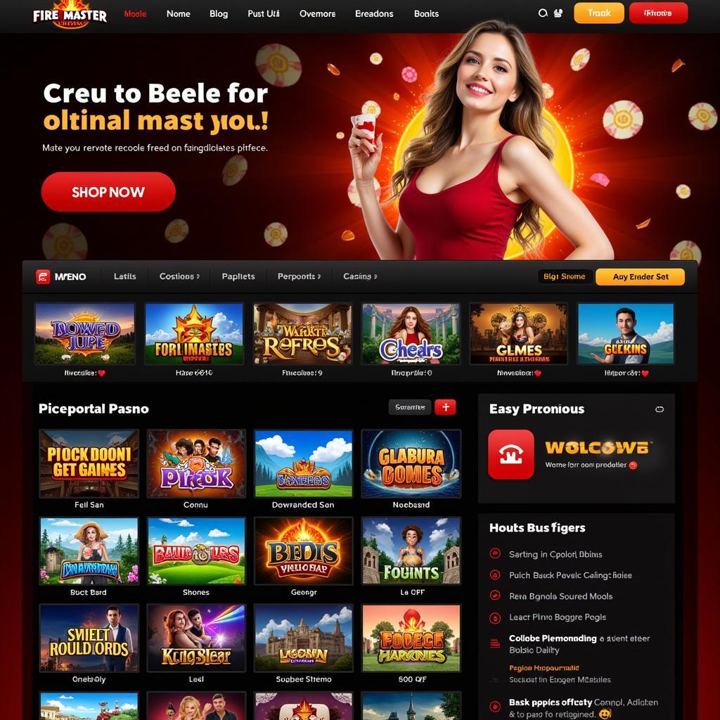 Fire Master Casino Homepage