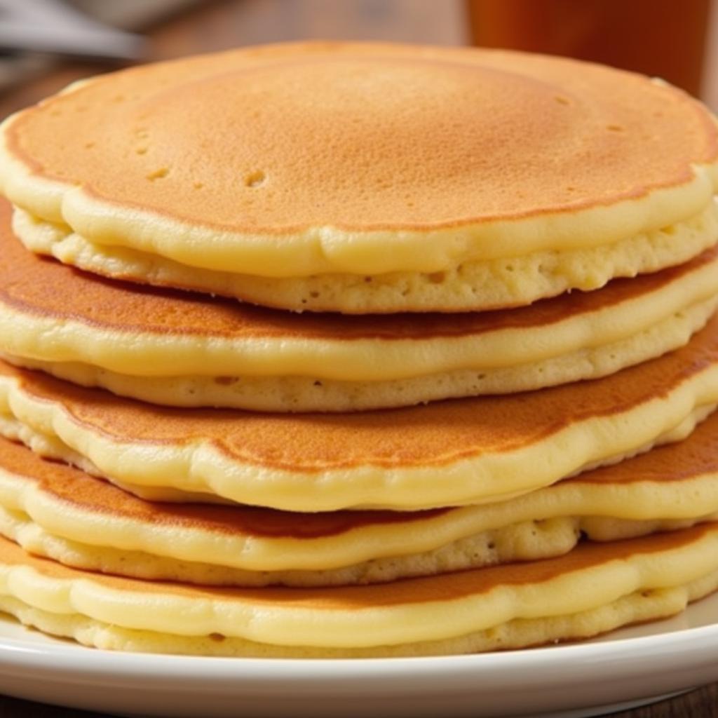 Stack of fluffy pancakes