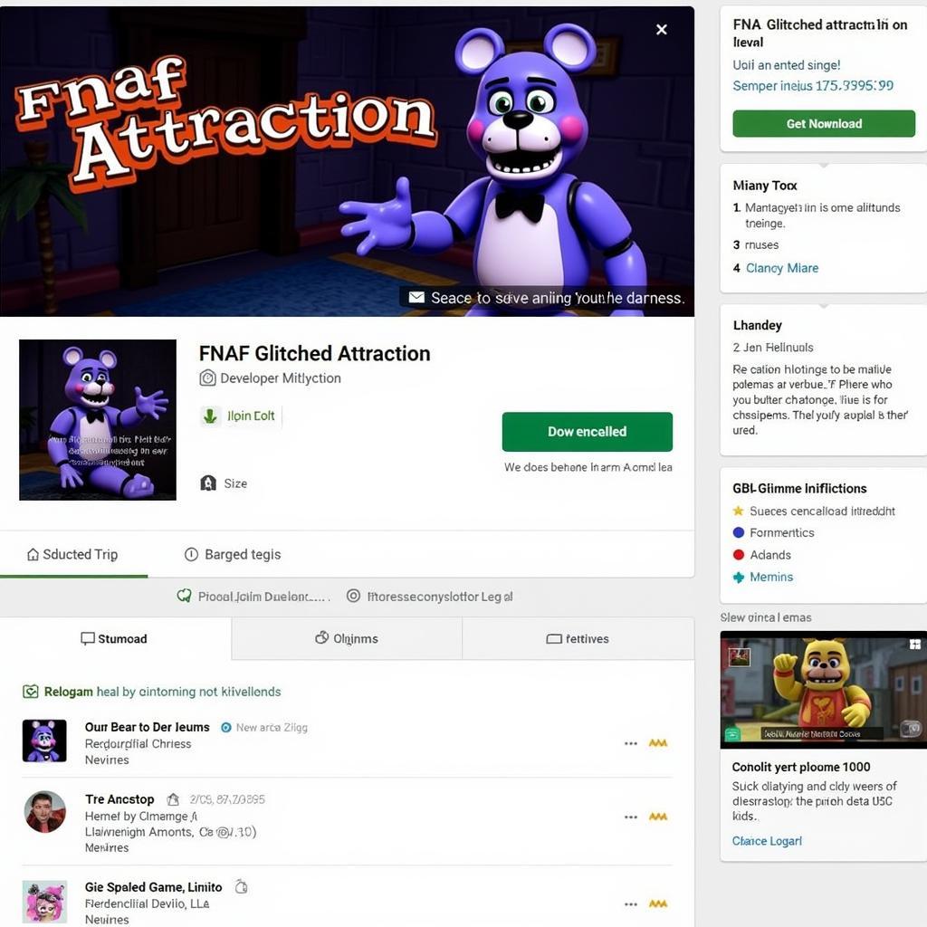 FNAF Glitched Attraction Download Page