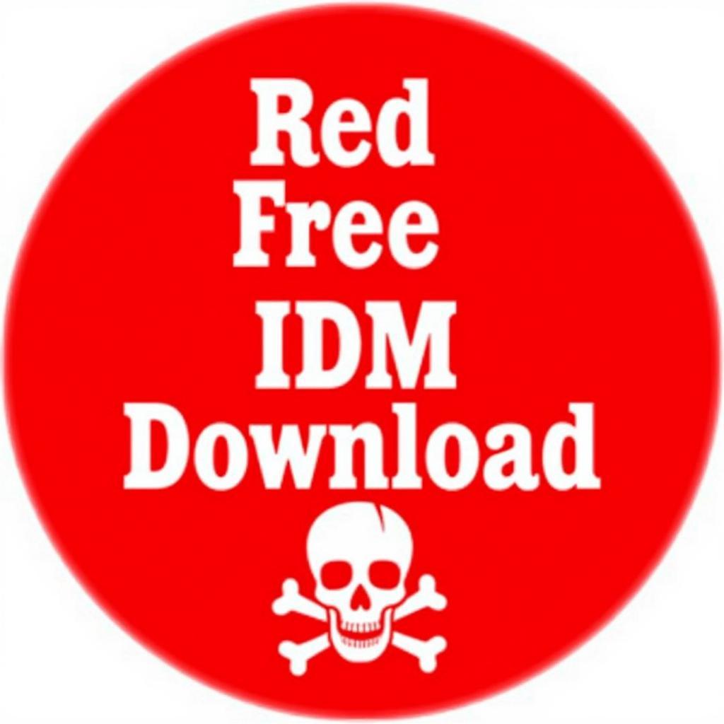 Free IDM Download Warning Sign