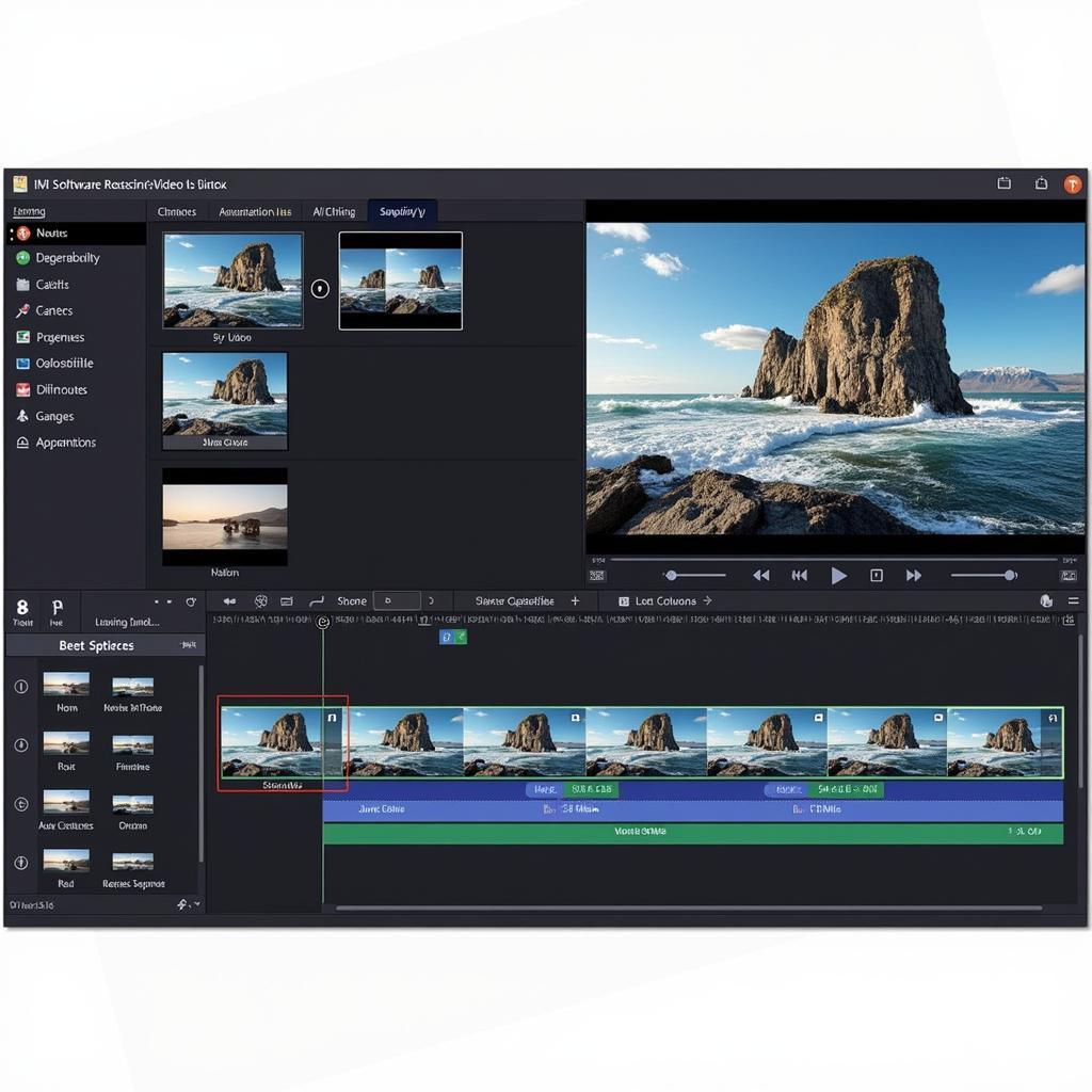 AMS Software Free Video Editor Interface