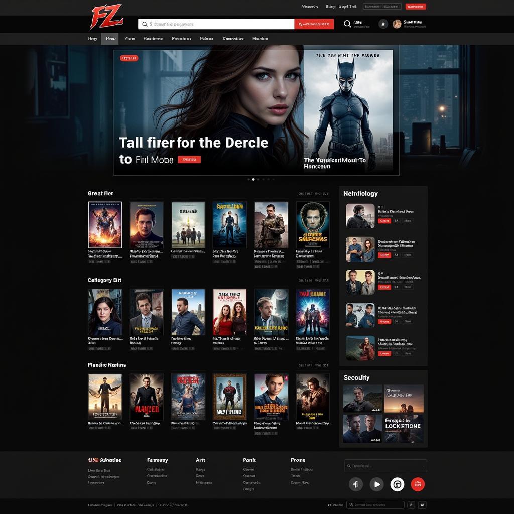 Fzmovies.net homepage screenshot