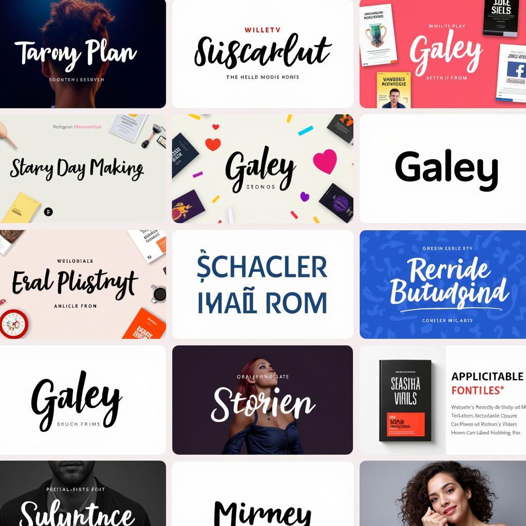 Galey Font Design Examples