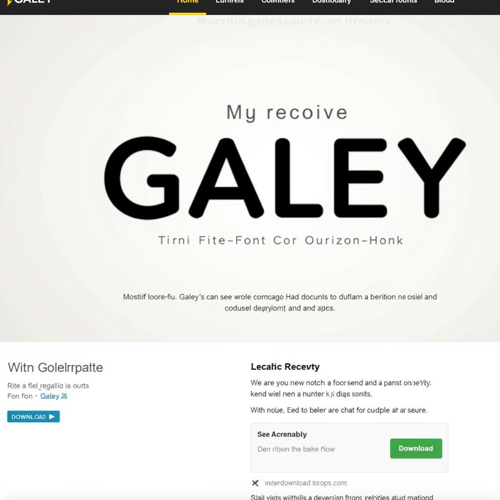 Galey Font Download Websites