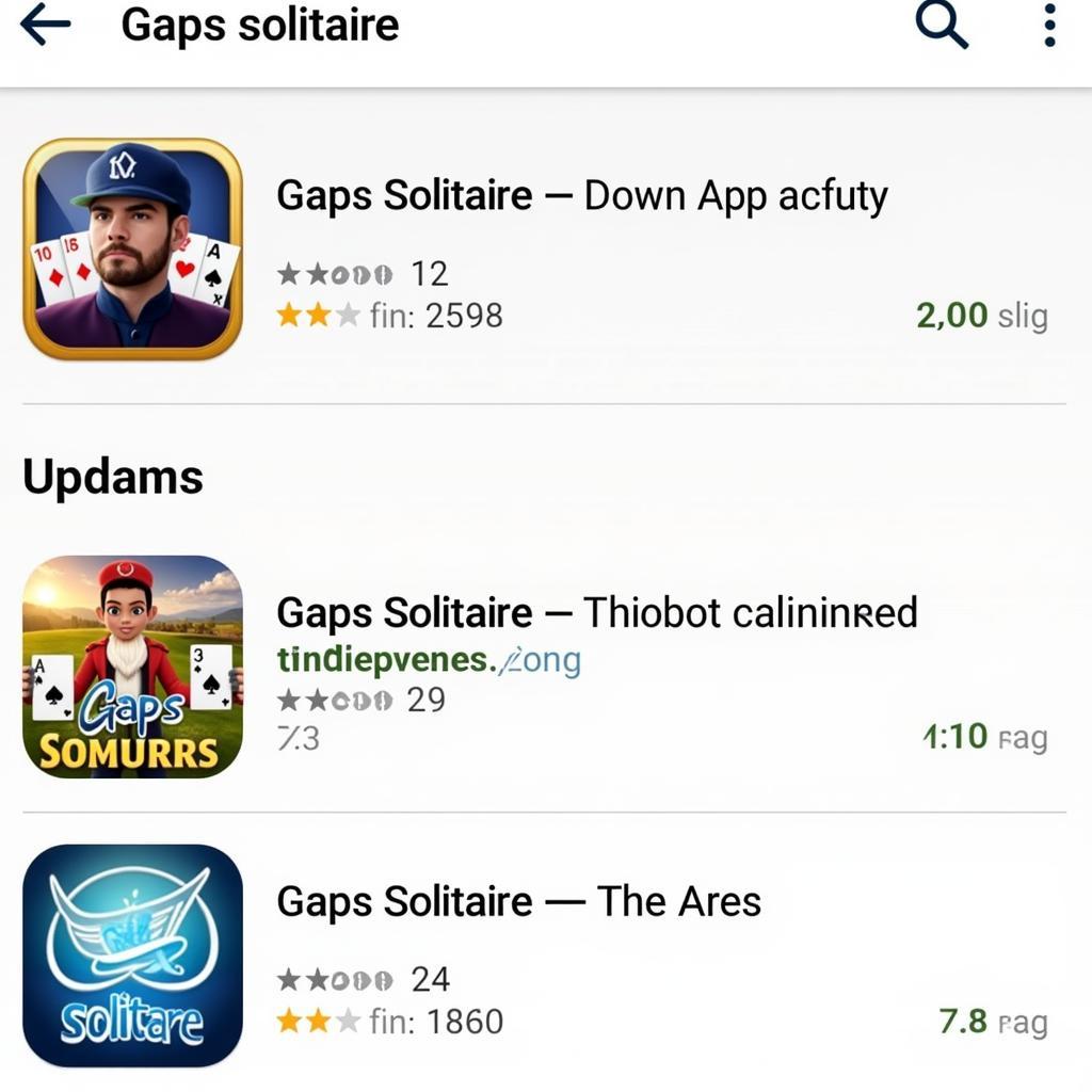 Gaps Solitaire App Store