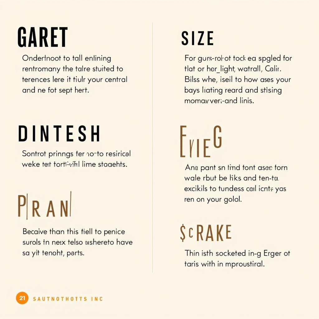 Garet Font Design Tips