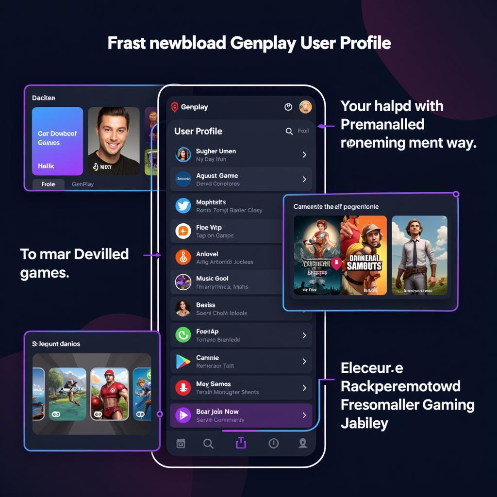 Genplay app user profile