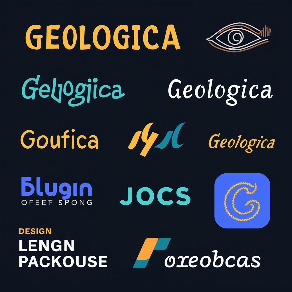 geologica font example