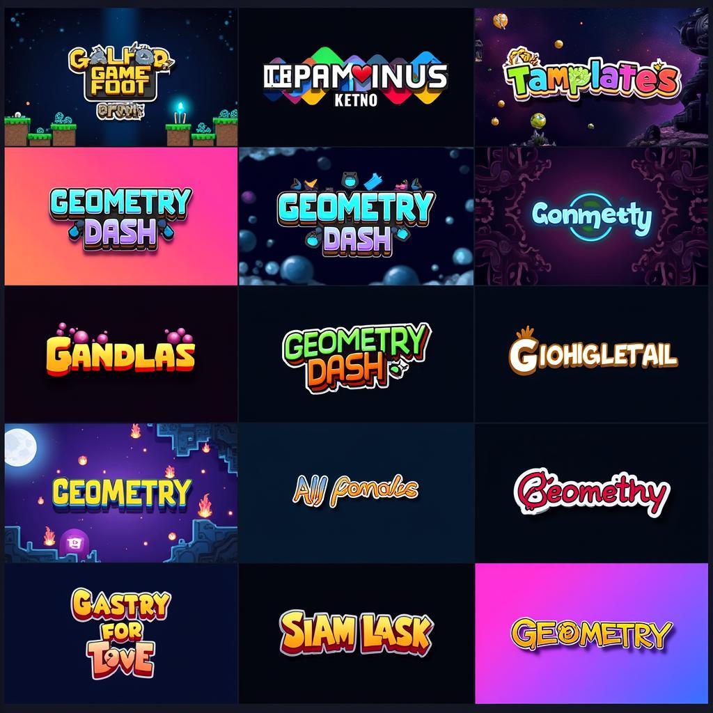 Geometry Dash Font Applications