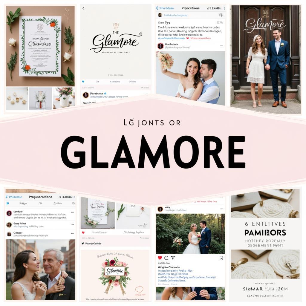 Glamore Font Examples