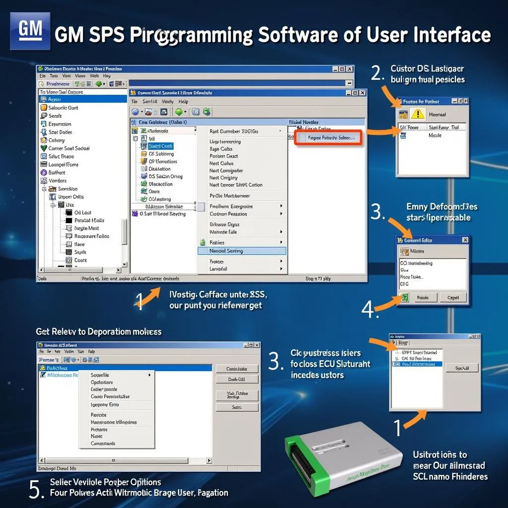 GM SPS Programming Software User Interface