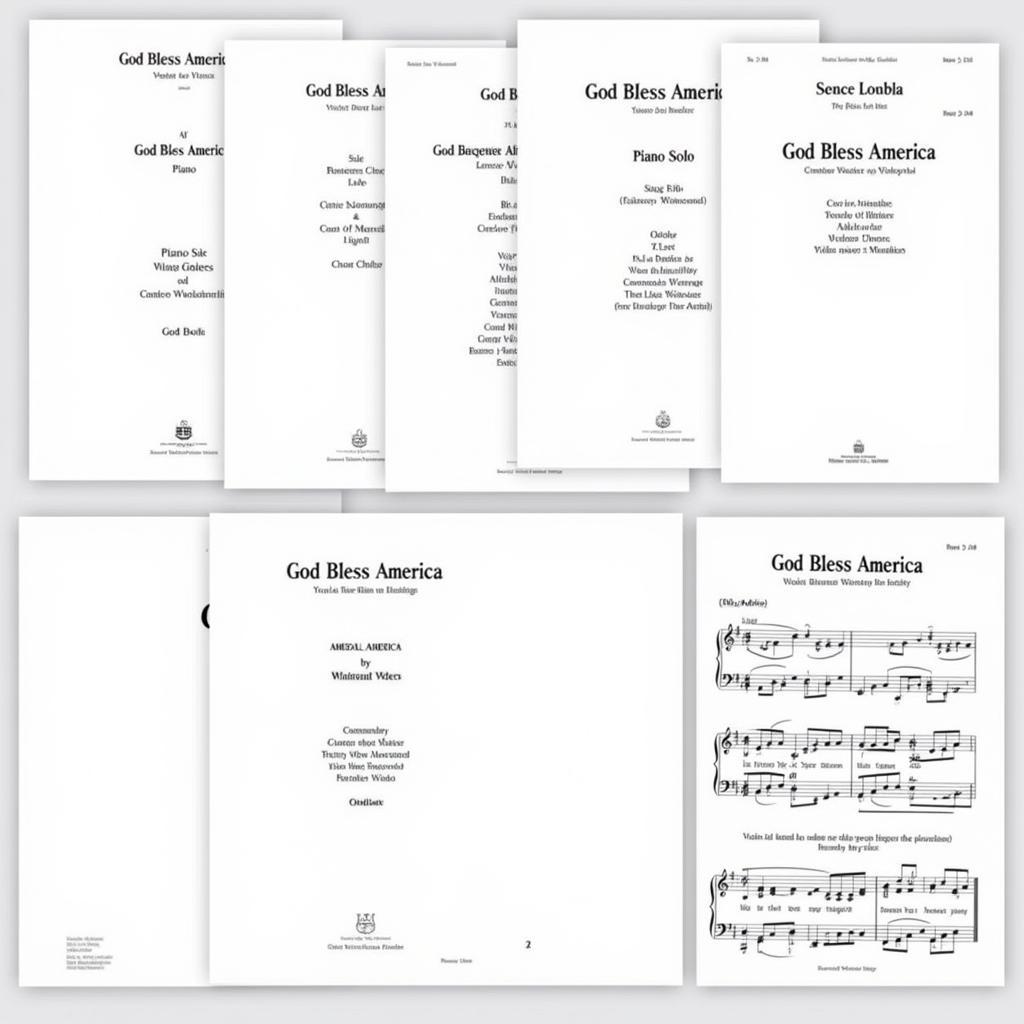 God Bless America Sheet Music for Different Instruments: Piano, Vocal, Choir