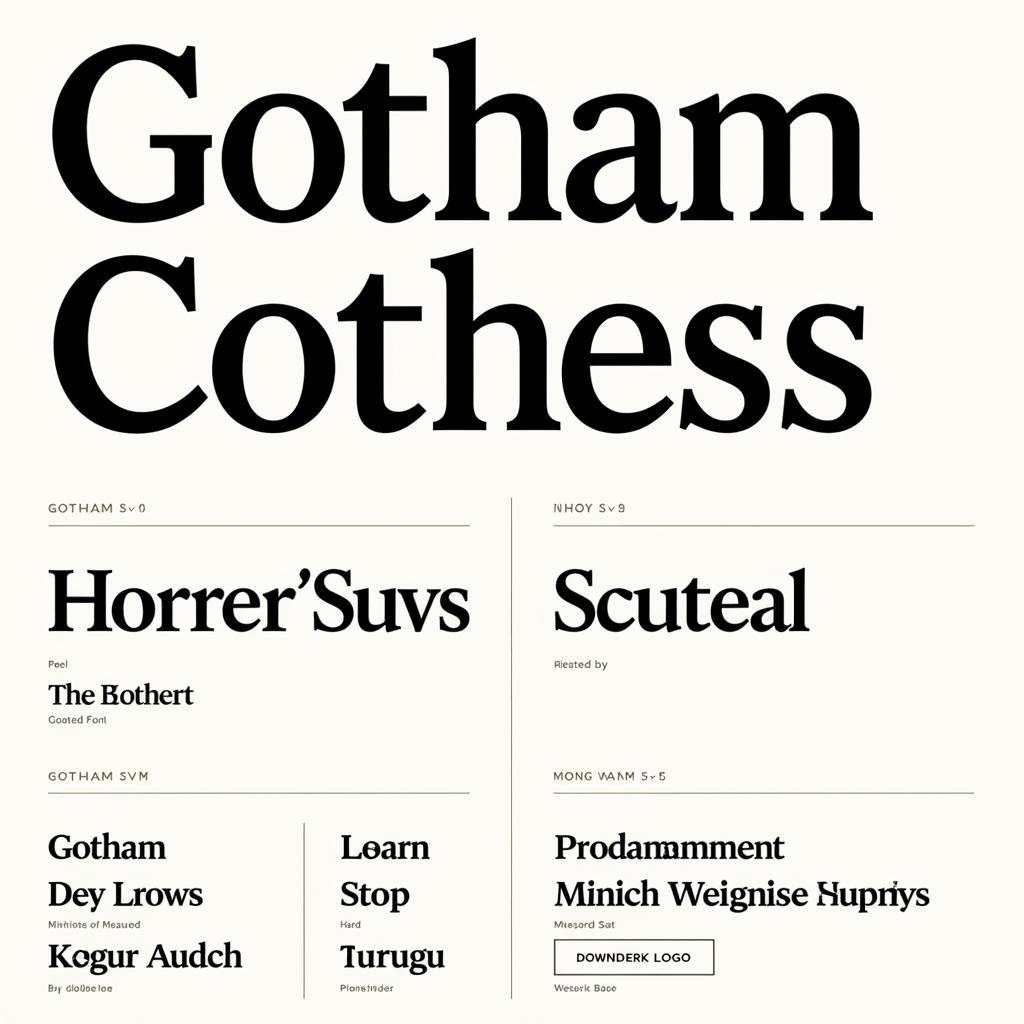 Gotham Book Font Example