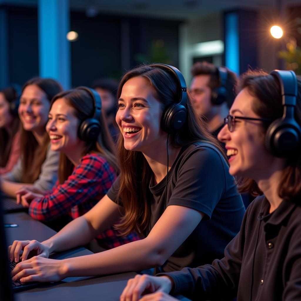 Friends Enjoying Scheduled Gaming Session