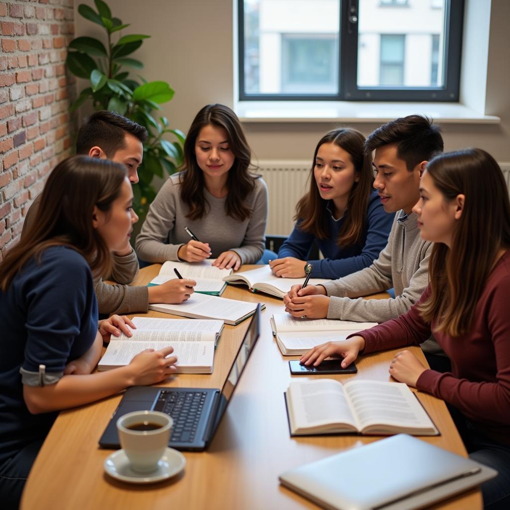 Students Studying Together