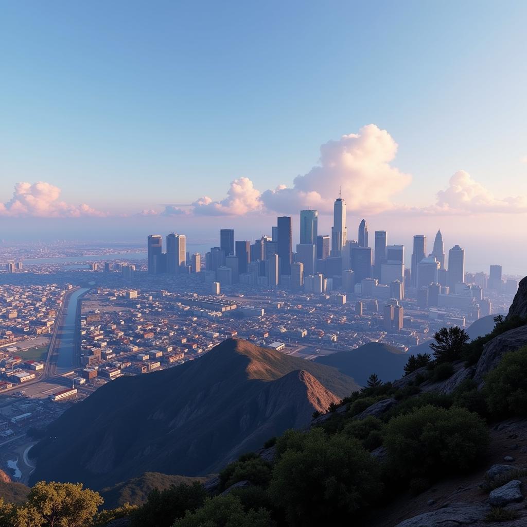 GTA V Los Santos Skyline