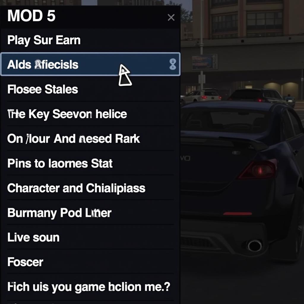 GTA 5 Mod Menu on PS3