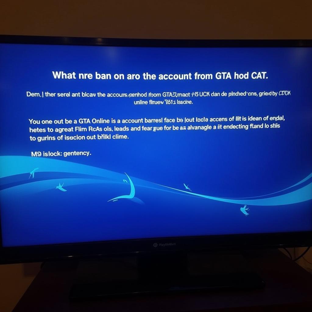 GTA 5 PS4 Ban Screen