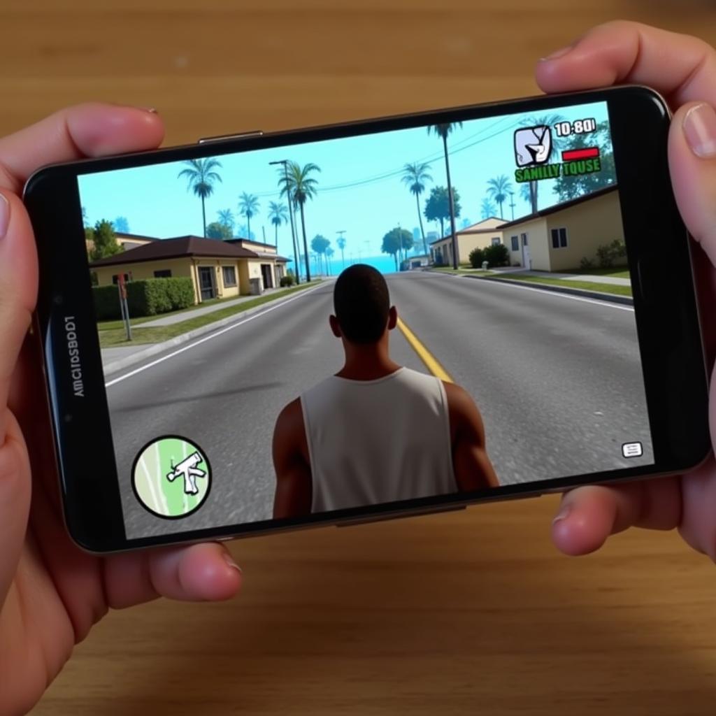 GTA San Andreas Definitive Edition gameplay on mobile