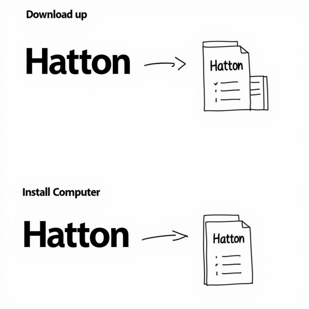 Step-by-step Hatton font installation