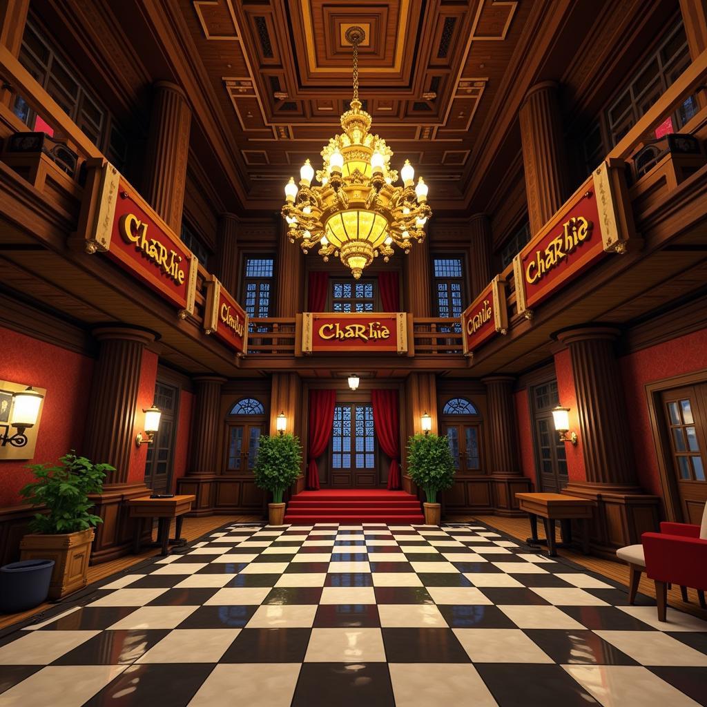 Hazbin Hotel Lobby Recreation in Minecraft