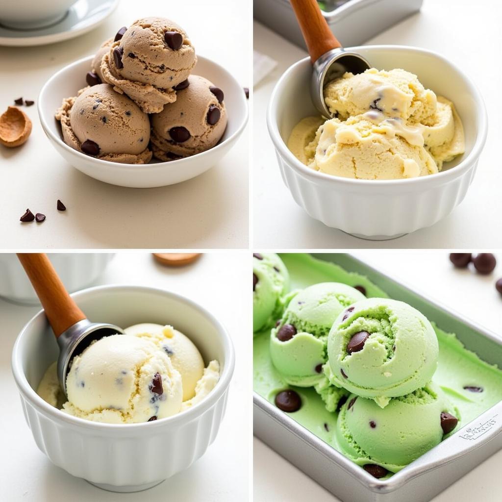 Variety of Homemade KitchenAid Ice Cream Flavors