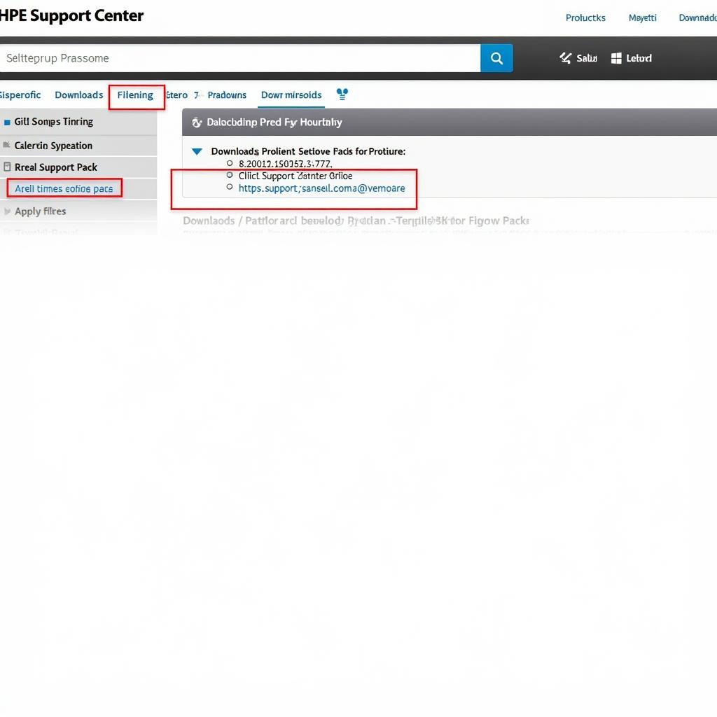 Navigating the HPE Support Center Website