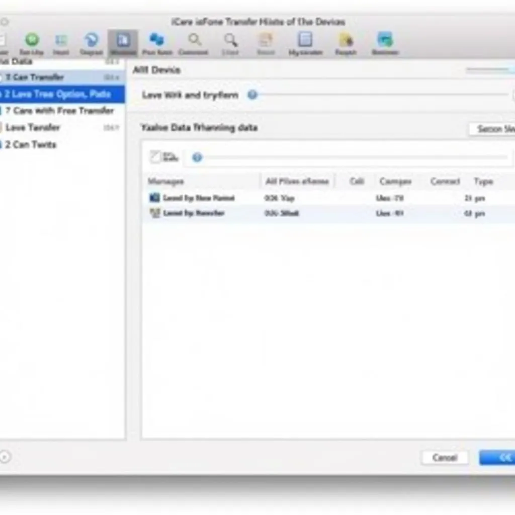 User Interface of iCareFone Transfer for Mac