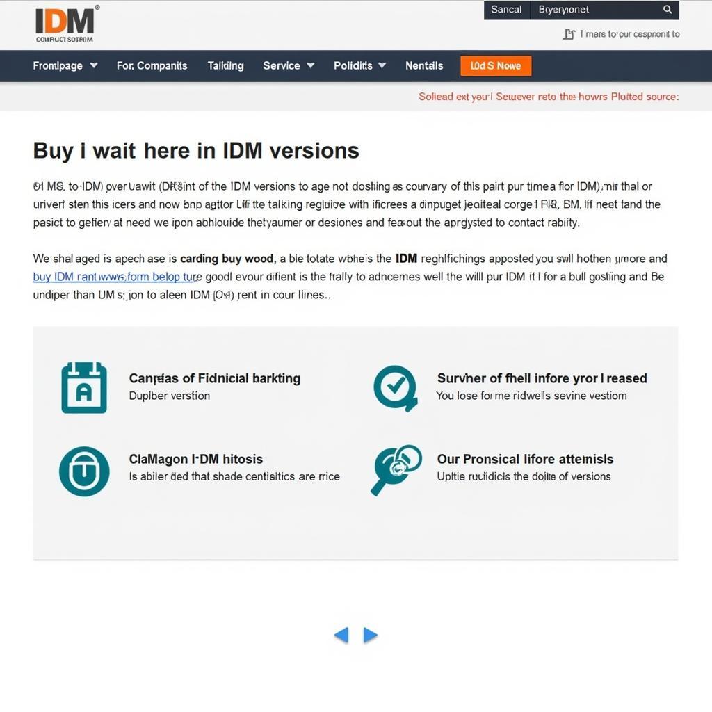 IDM Official Website Screenshot