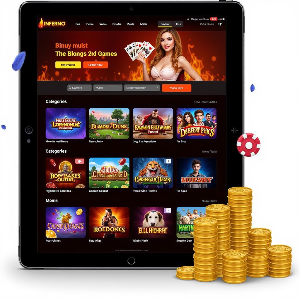 Inferno Casino App Homepage