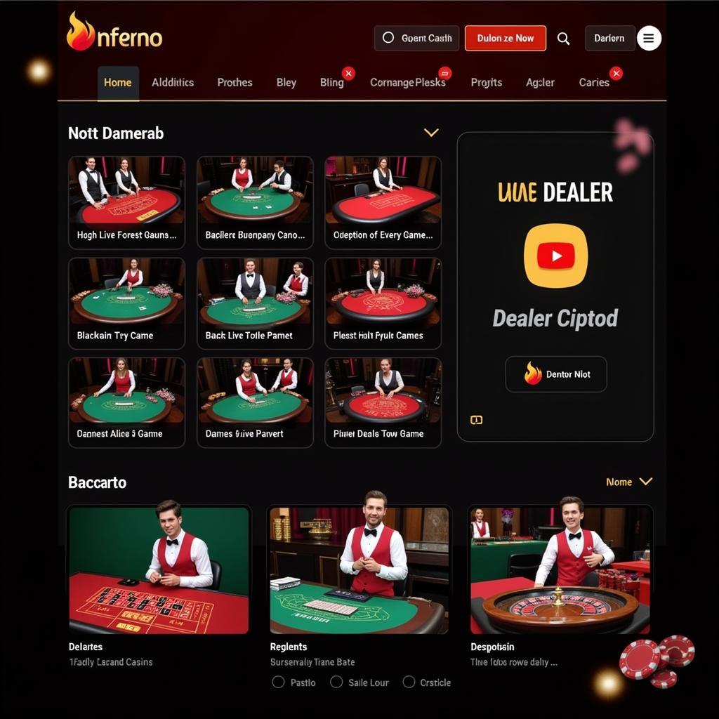 Inferno Casino Live Dealer Games