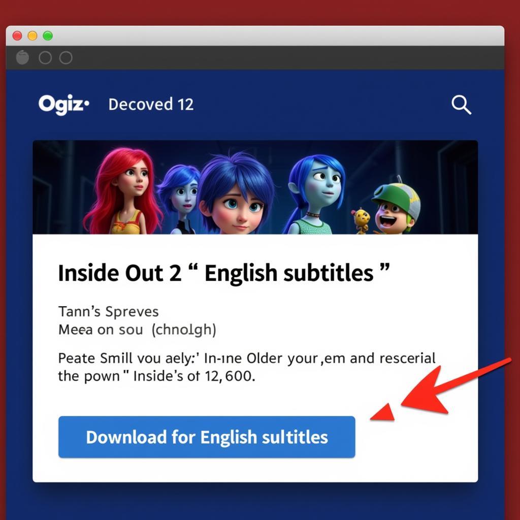 Inside Out 2 English Subtitles Download