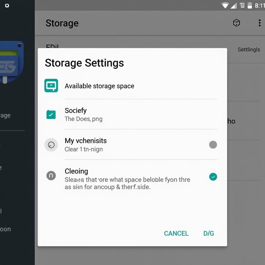 Checking storage space on a Fire tablet