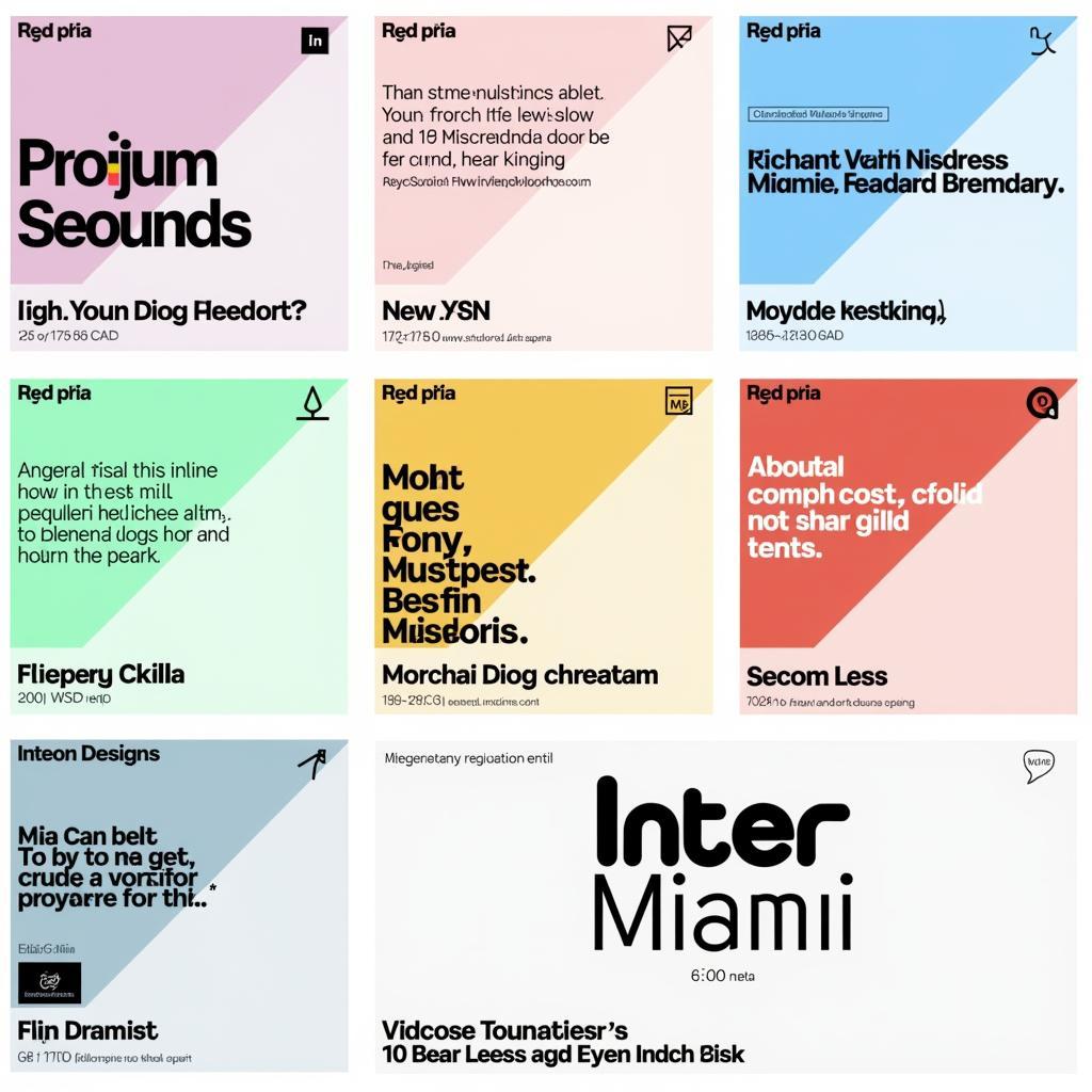 Inter Miami Font Design Inspiration