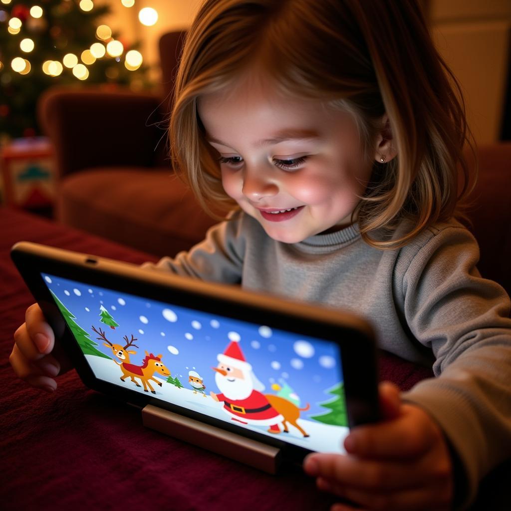 Interactive Christmas Story on a Tablet