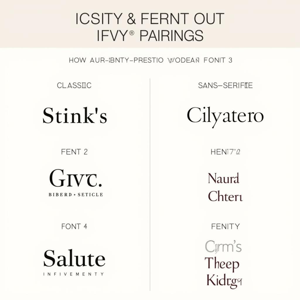 Ivy Presto Font Pairing Examples