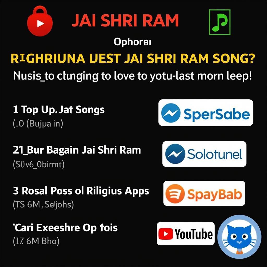 Options for downloading Jai Shri Ram songs