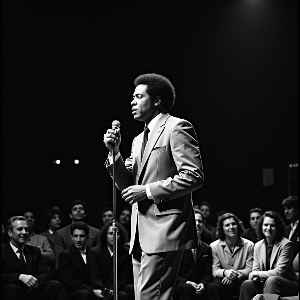 James Brown live on stage