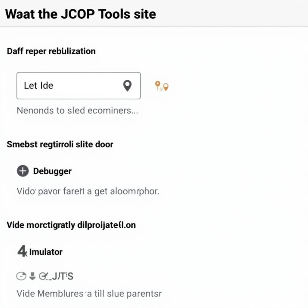 JCOP Tools Key Components