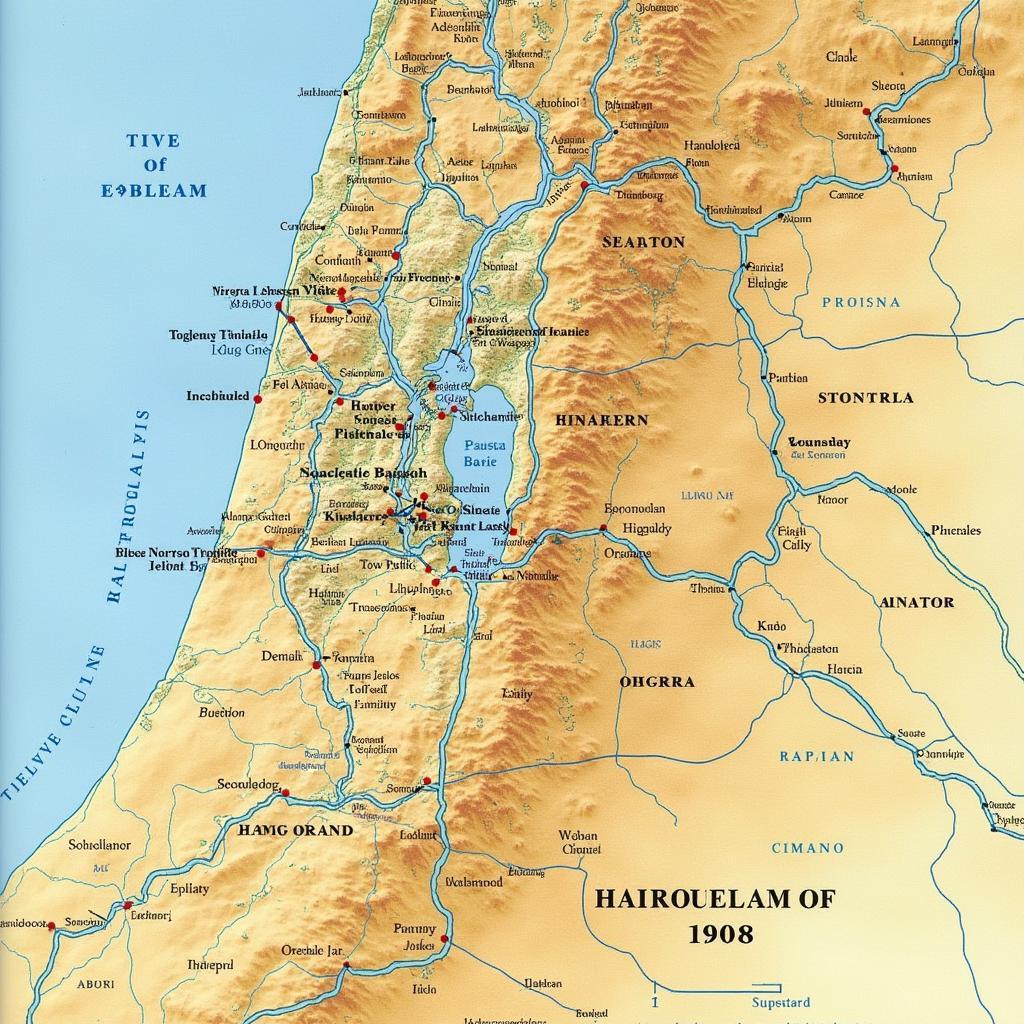 Jerusalem Bible Map