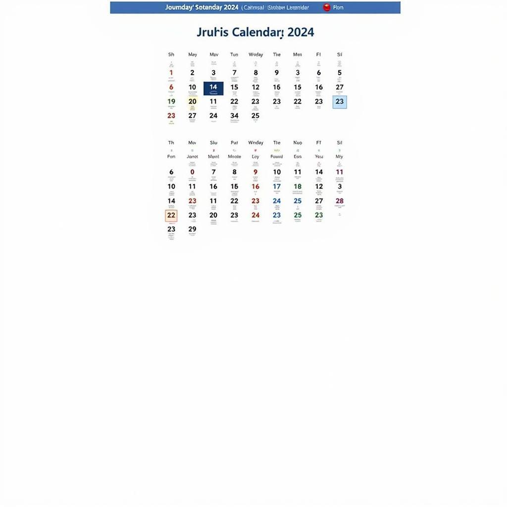 Jewish Calendar 2024 PDF Download