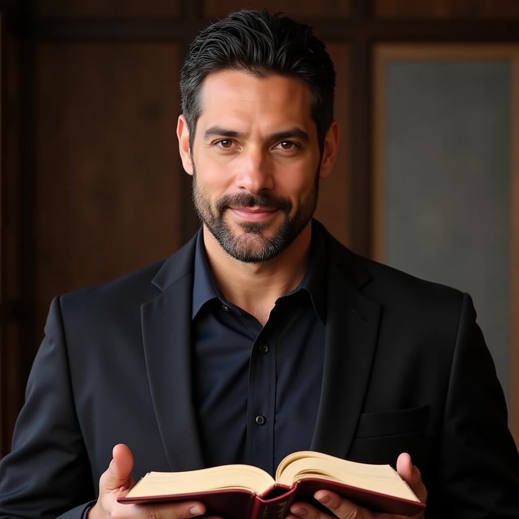 Jim Caviezel Reading the Bible