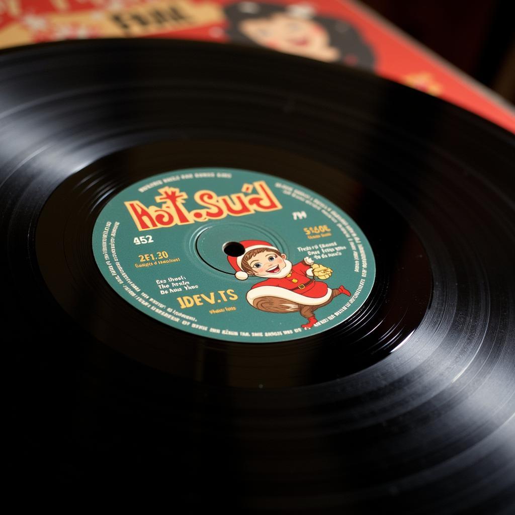 Vintage Jingle Bell Rock Record