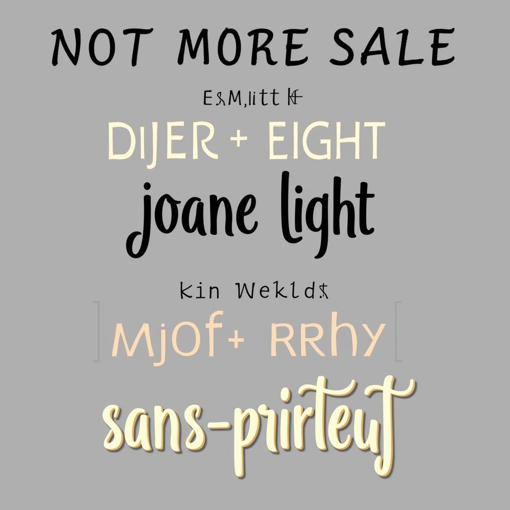 Joane Light Font Pairing