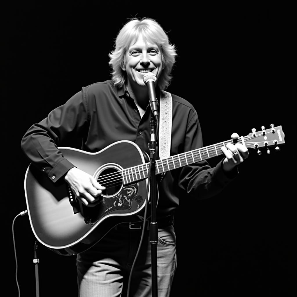 John Denver singing on stage